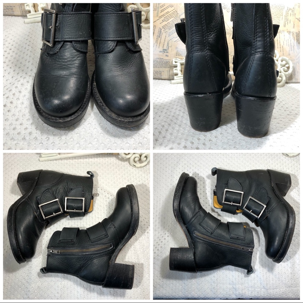 Frye Sabrina Double Buckle Boots - Picture 4 of 9